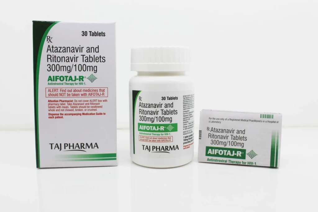 Atazanavir 300mg and Ritonavir 100mg Tablets Certified Manufacturer from Vapi Gujarat