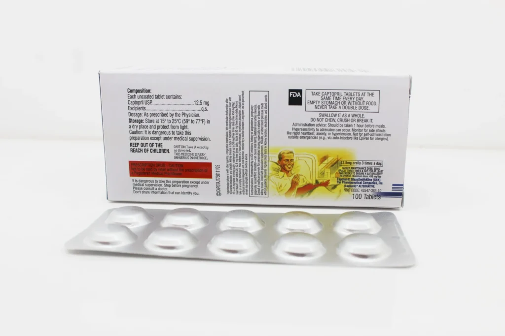 Captopril 12.5mg Tablet Manufacturer Suppliers in India