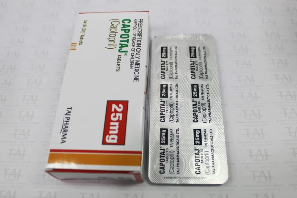 Captopril Tablets 25mg Taj Pharma CAPTOTAJ Taj Pharmaceutical Mumbai LTD