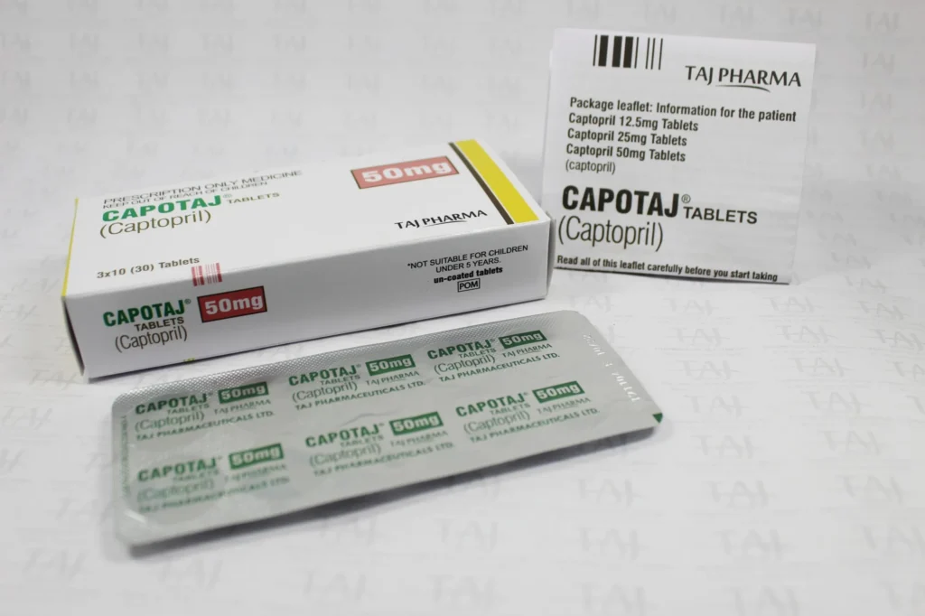 Captopril Tablets 50mg Taj Pharma