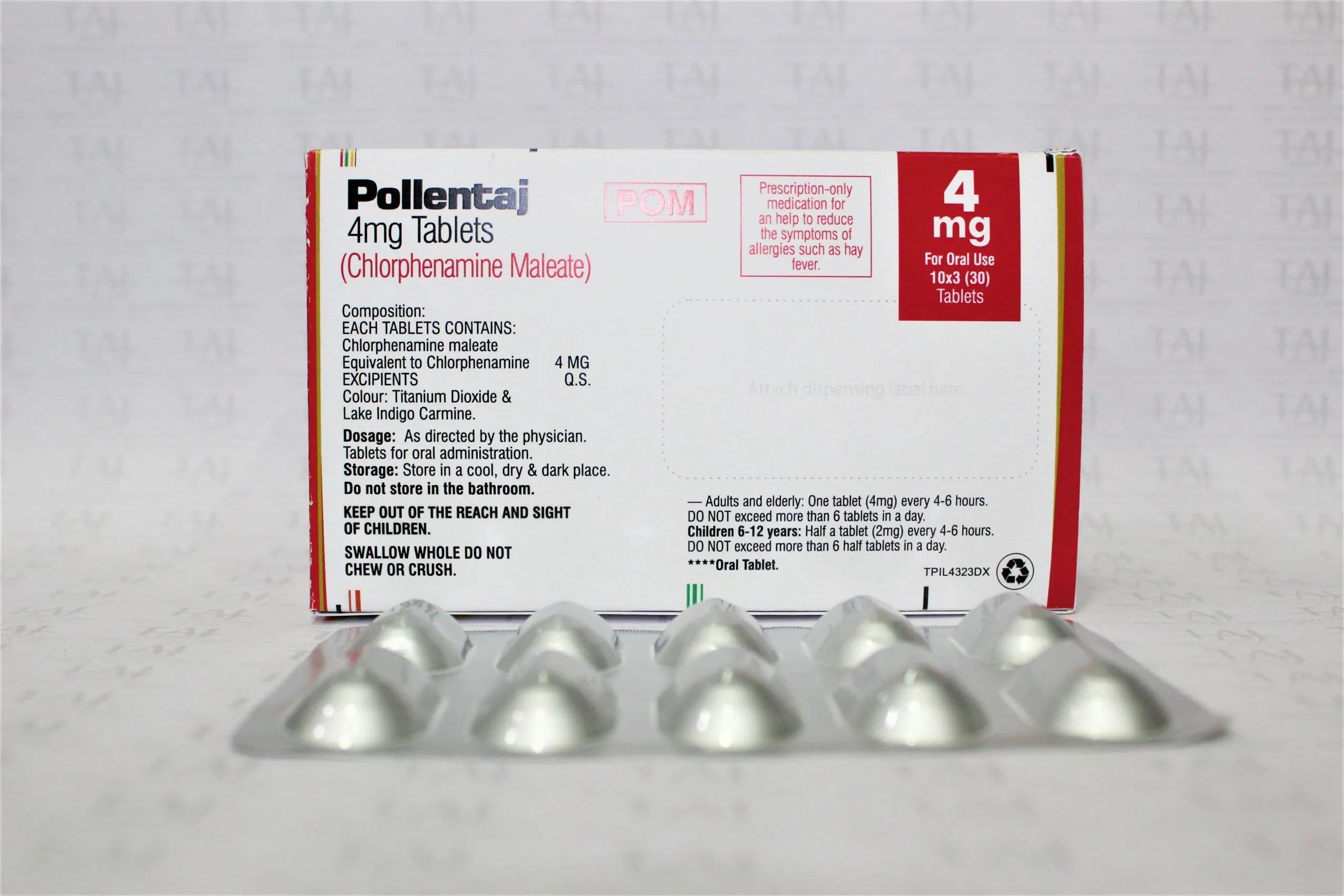 Chlorpheniramine maleate Tablets 4mg manufacturing companies from India
