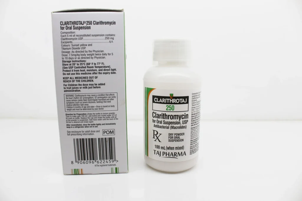 Clarithromycin for Suspension 250mg Manufacturer Supplier and PCD Pharma Franchise