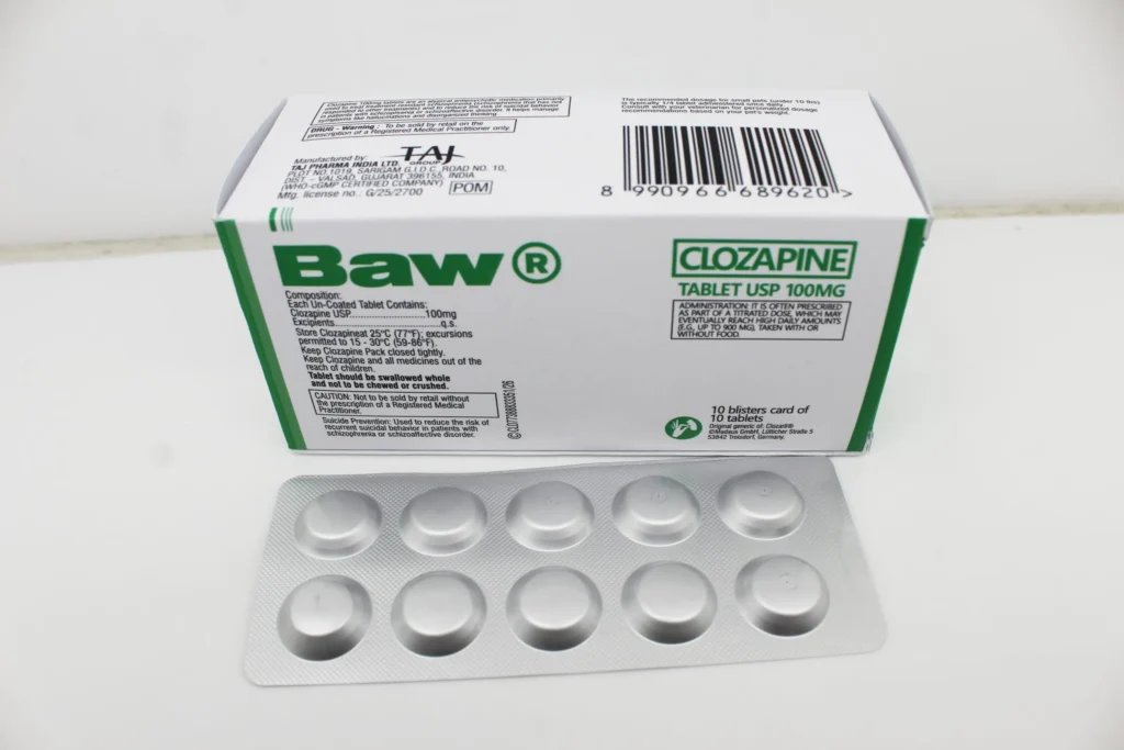 Clozapine 100mg Tablets Manufacturer Supplier