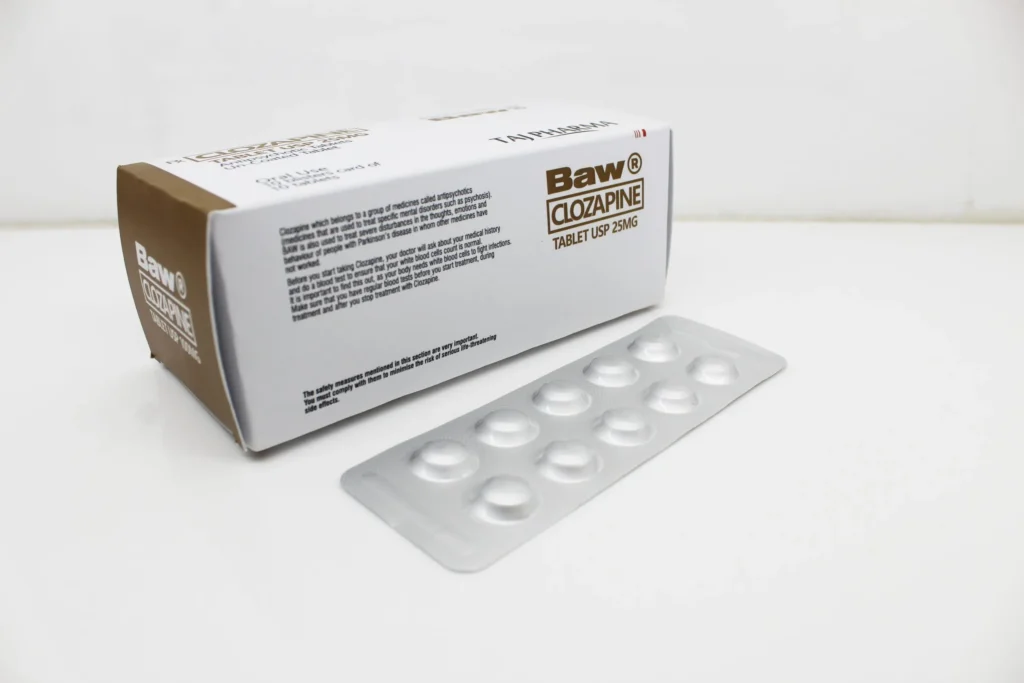 Clozapine 25mg Tablets Taj Pharmaceuticals