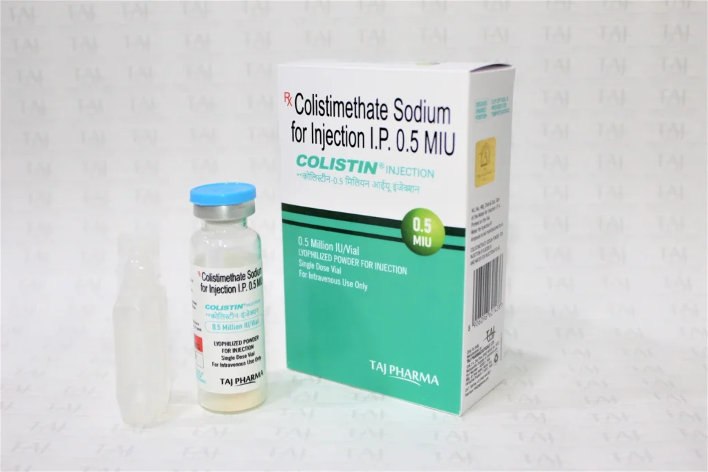 Colistimethate Sodium for Injection IP 0.5MIU WHO GMP Certified