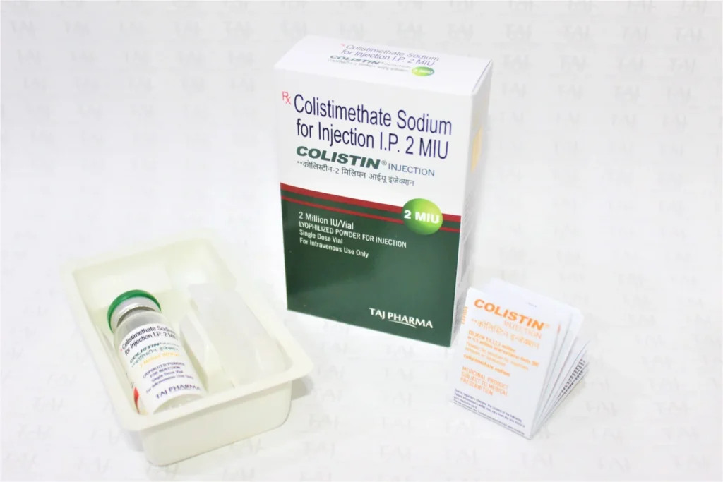 Colistimethate Sodium for Injection IP 2MIU Manufacturer Exporter Supplier in Mumbai India