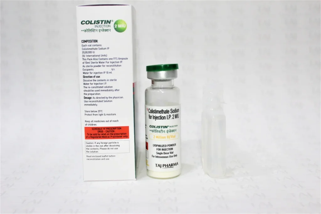 Colistimethate Sodium for Injection IP 2 MIU Dealers in India