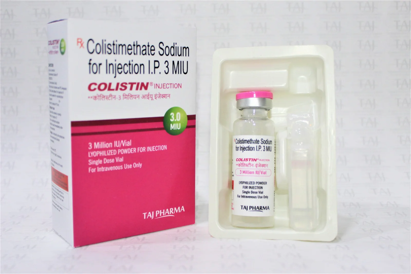 Colistimethate Sodium for Injection IP 3MIU exporters India