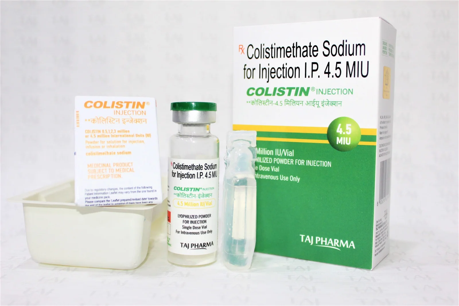 Colistimethat Sodium for Injection IP 4.5 MIU