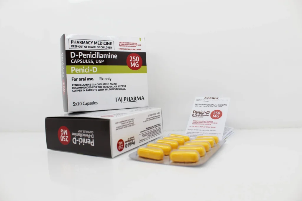 D-Penicillamine Capsules 250mg Exporter India
