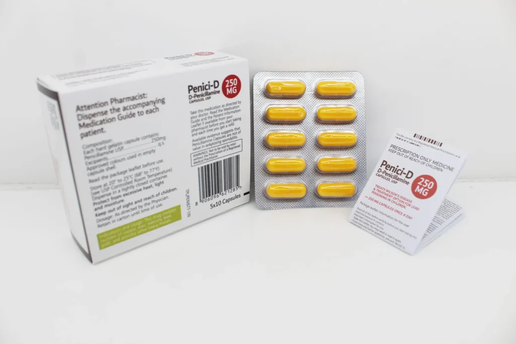 D-Penicillamine Capsules 250mg Supplier in India