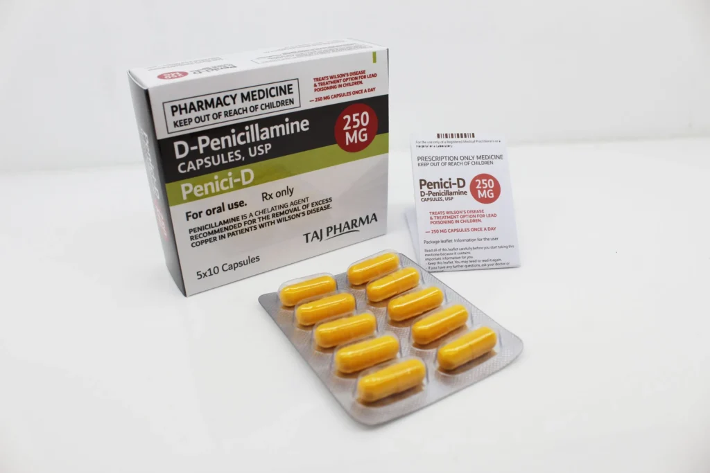 D- Penicillamine USP 250mg Manufacturer in India