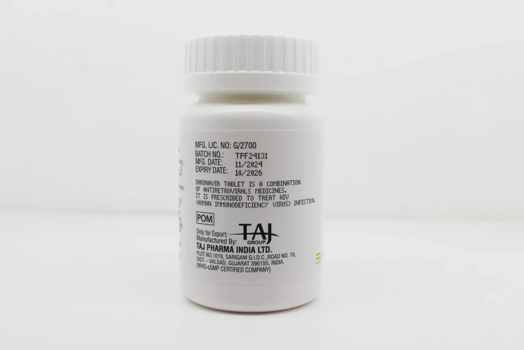 Darunavir Tablets 600 mg Suppliers Exporters in India
