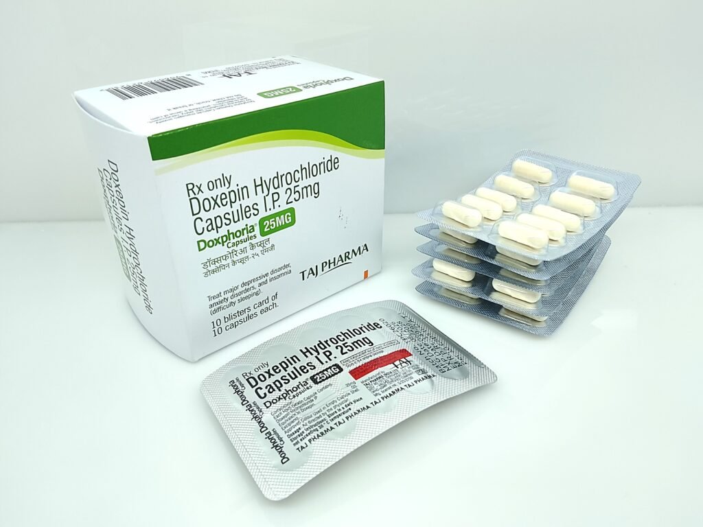 Doxepin Hydrochloride Capsules 25mg(Doxphoria) Manufacturer Supplier and PCD Pharma Franchise