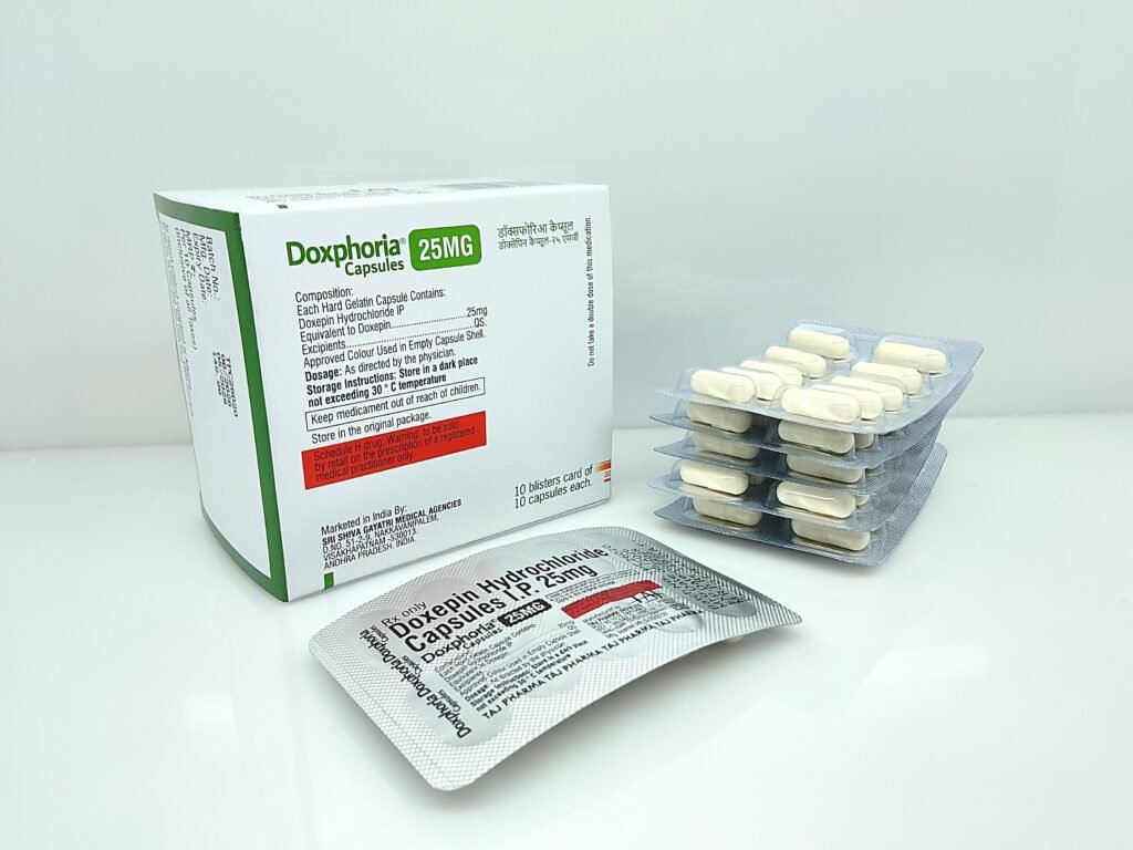 Doxepin Hydrochloride Capsules 25mg Manufacturer Suppliers in India