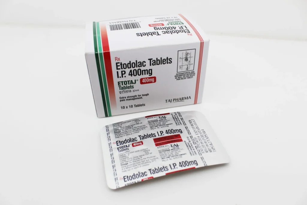 Etodolac Tablets 400mg Manufacturer from Mumbai