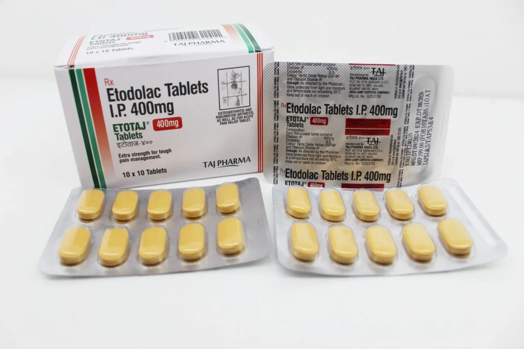 Etodolac Tablets 400mg Manufacturers PAN India Suppliers Exporters