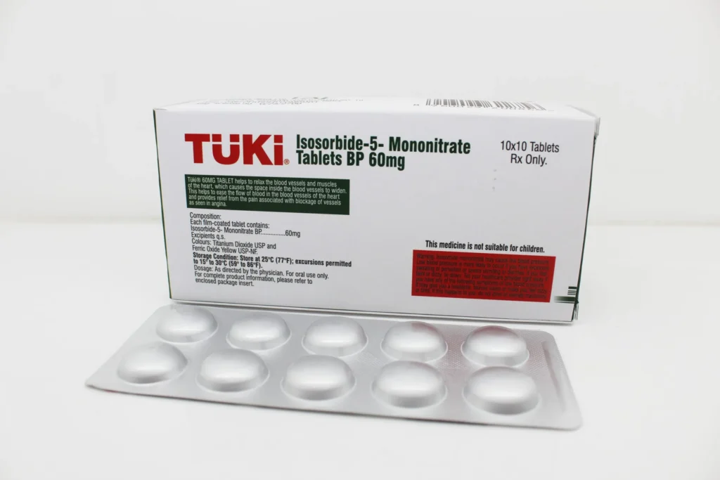 Isosorbide 5 Mononitrate 60mg Tablets Manufacturer Supplier