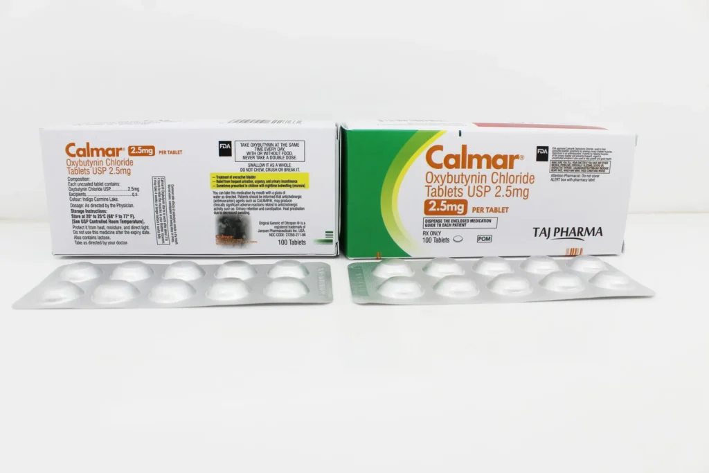 Oxybutynin 2.5mg Tablets (Calmar) Manufacturer Supplier in India