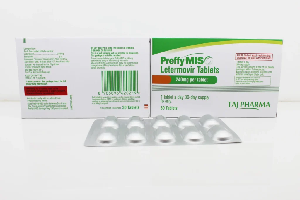 Letermovir 240mg Tablets Manufacturers India, Suppliers