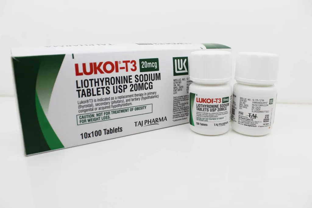 Liothyronine 20mcg Tablets Taj Pharmaceuticals