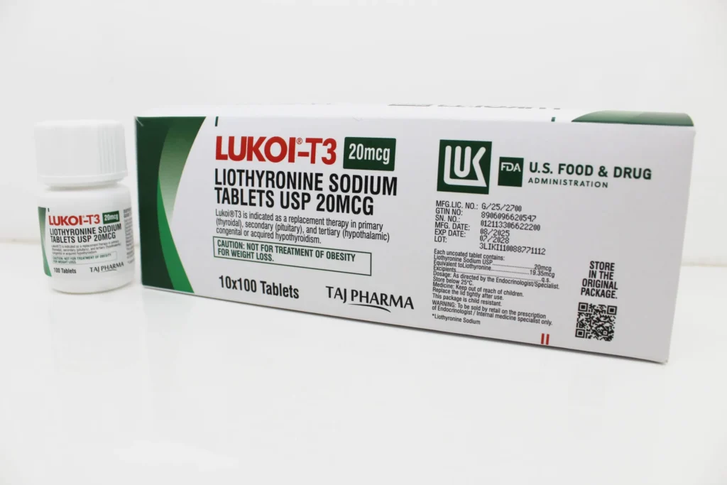 Manufacturer of Liothyronine 20mcg Tablets Supplier PAN India