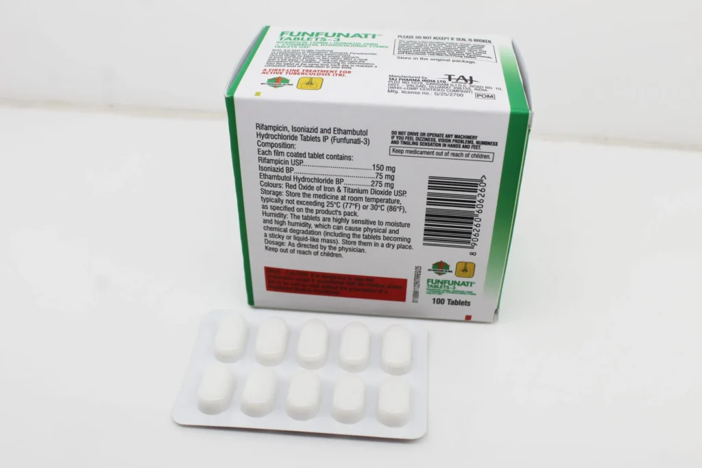 Rifampicin 150mg Isoniazid 75mg Ethambutol 275mg Tablets Supplier PAN India