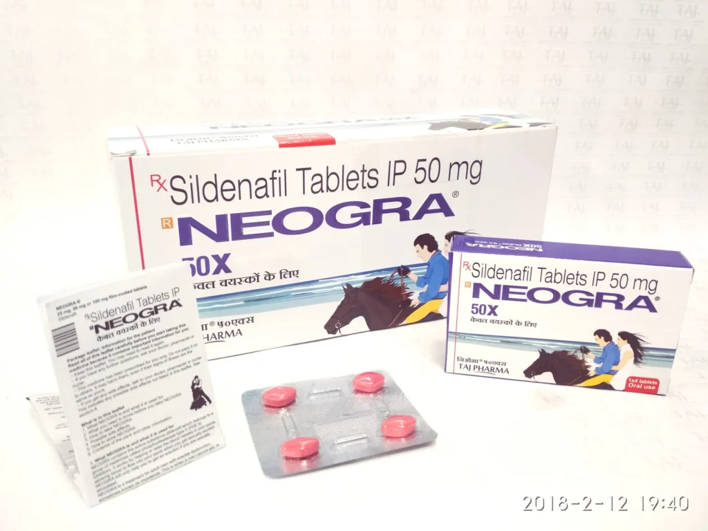 Sildenafil 50mg Tablets (Neogra) Supplier PAN India