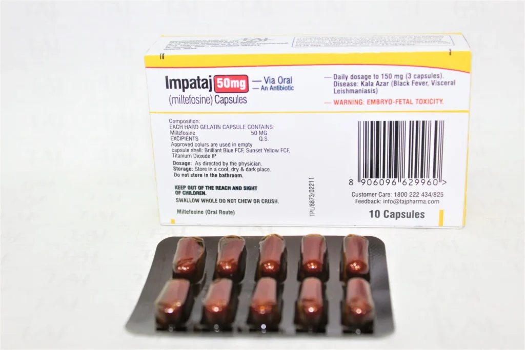 Miltefosine 50mg capsules Manufacturers