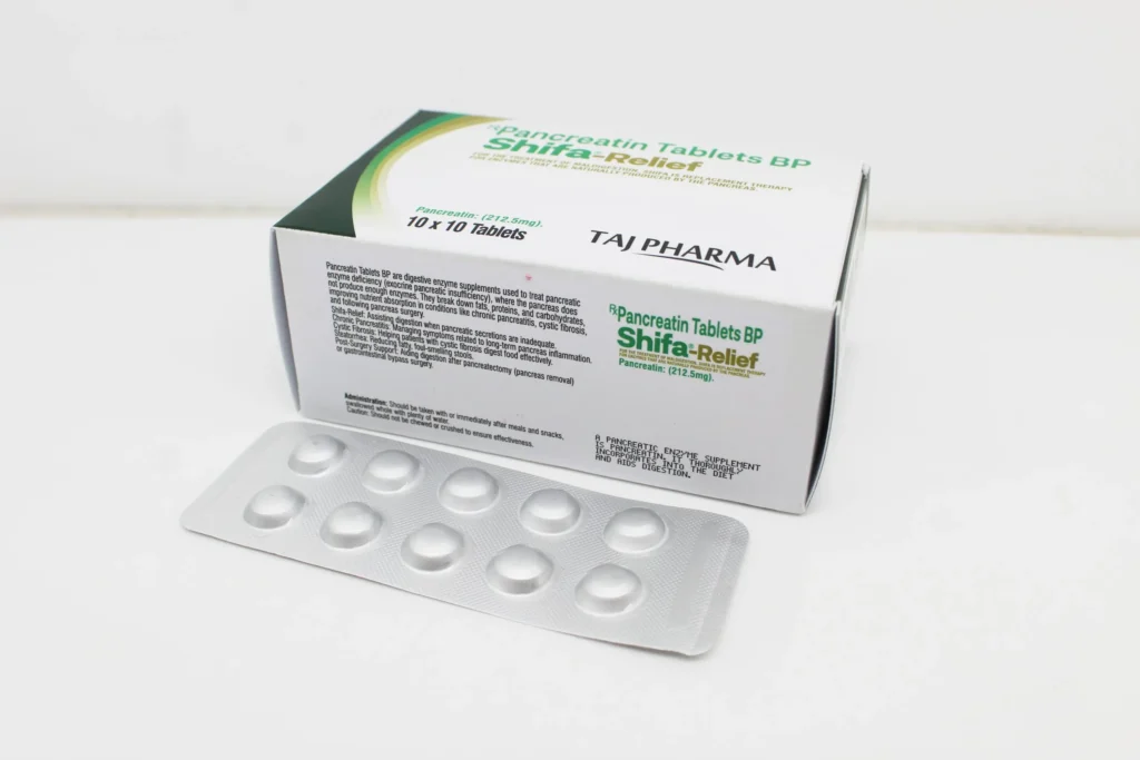 Pancreatin BP 212.5mg Tablets Manufacturer Suppliers in India