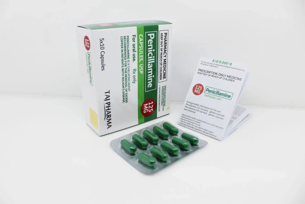 Penicillamine Capsules Manufacturer Vapi Gujarat