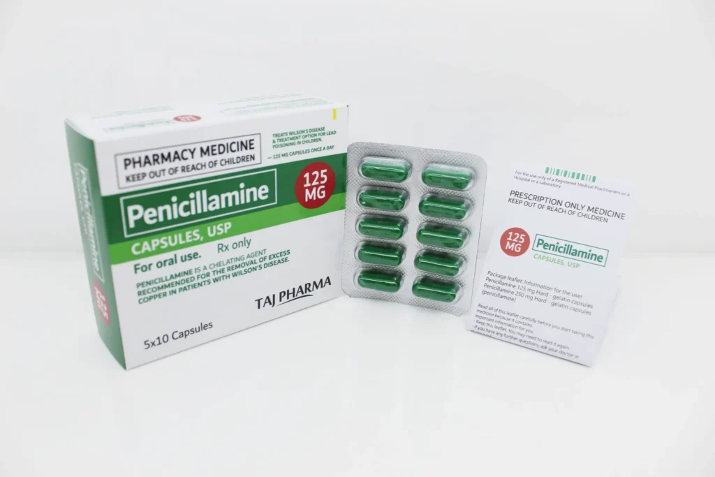 Penicillamine Capsules 125mg USP Contract Manufacturers