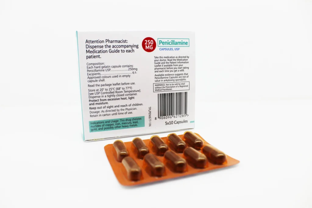 Penicillamine 250mg Capsules Distributor