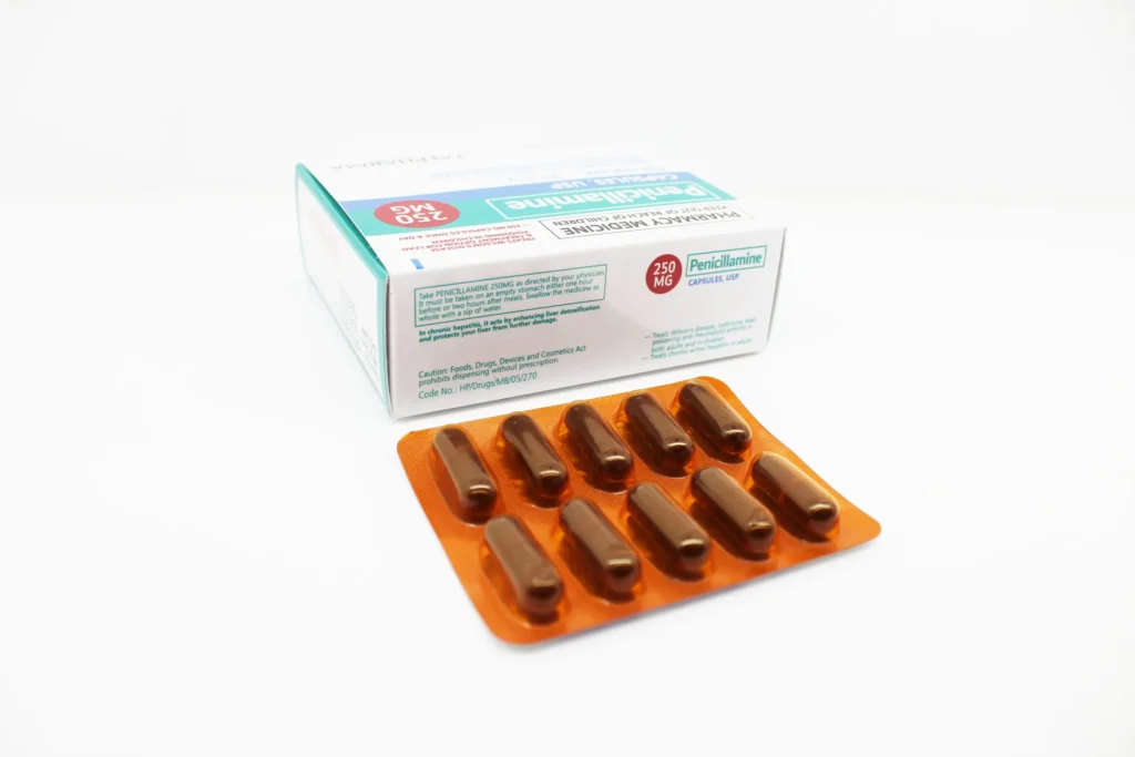 Penicillamine 250mg Capsules FDA approved