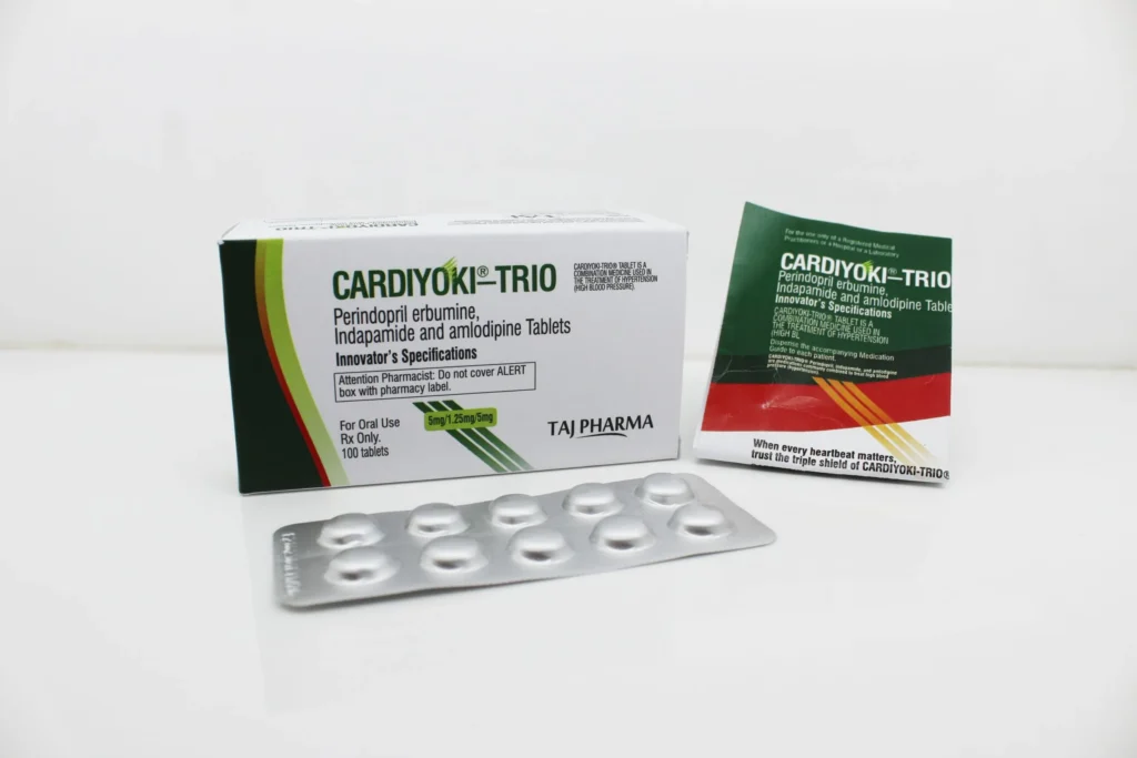 Perindopril Erbumine 5mg, Indapamide 1.25mg, Amlodipine 5mg Tablets Manufacturer and Supplier
