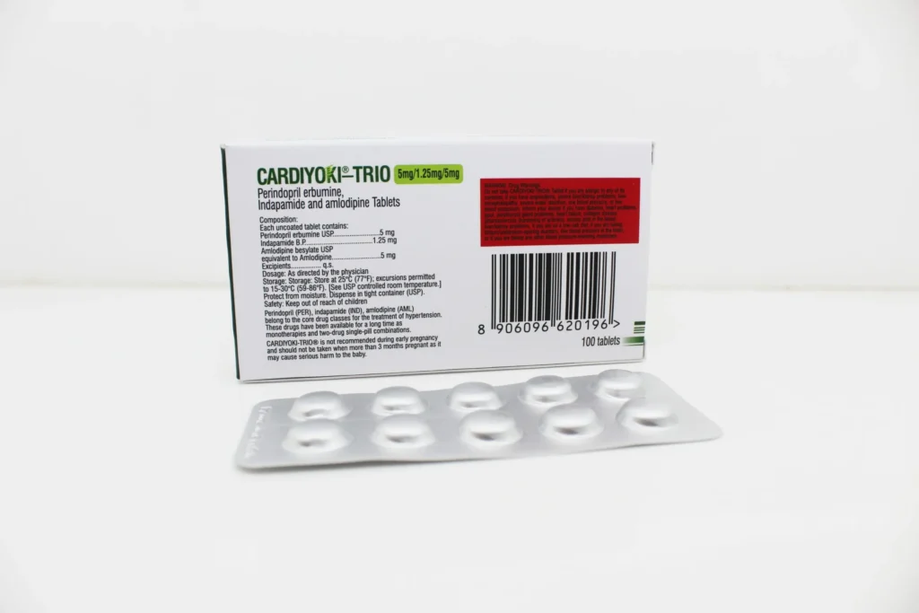 Perindopril Erbumine 5mg, Indapamide 1.25mg, Amlodipine 5mg Tablets Manufacturers India & Pioneer Exporters