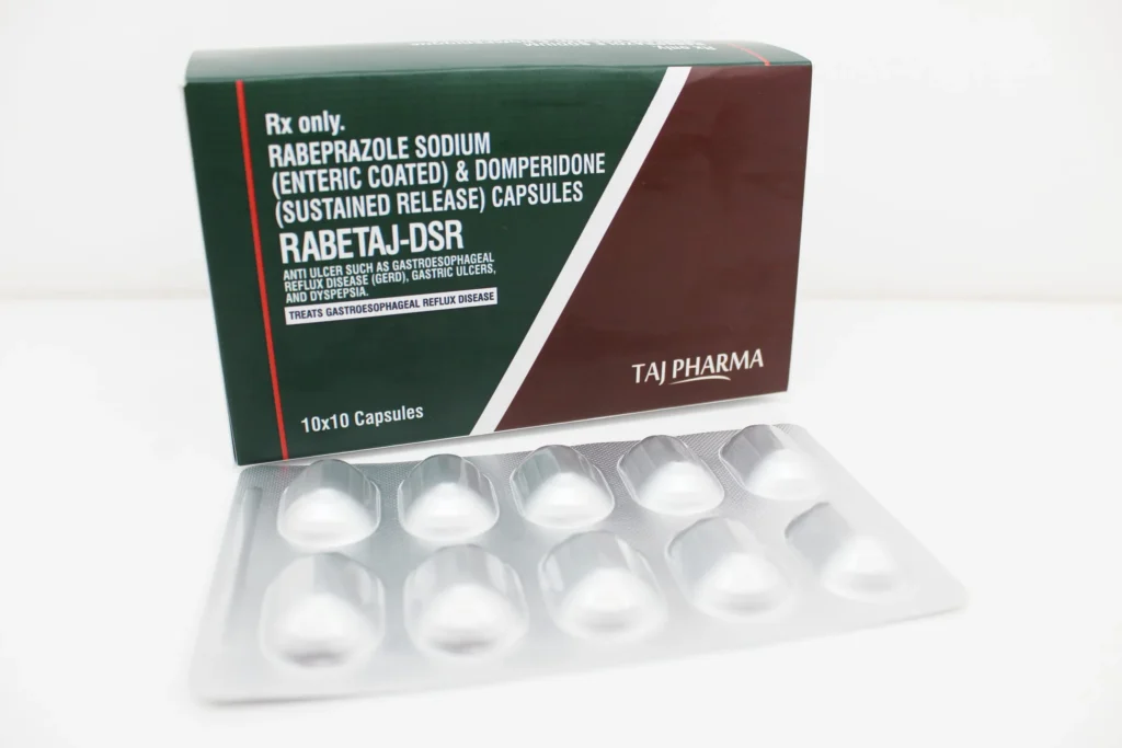 Rabeprazole 40mg Domperidone 30mg Capsules Manufacturer Supplier and PCD Pharma Franchise