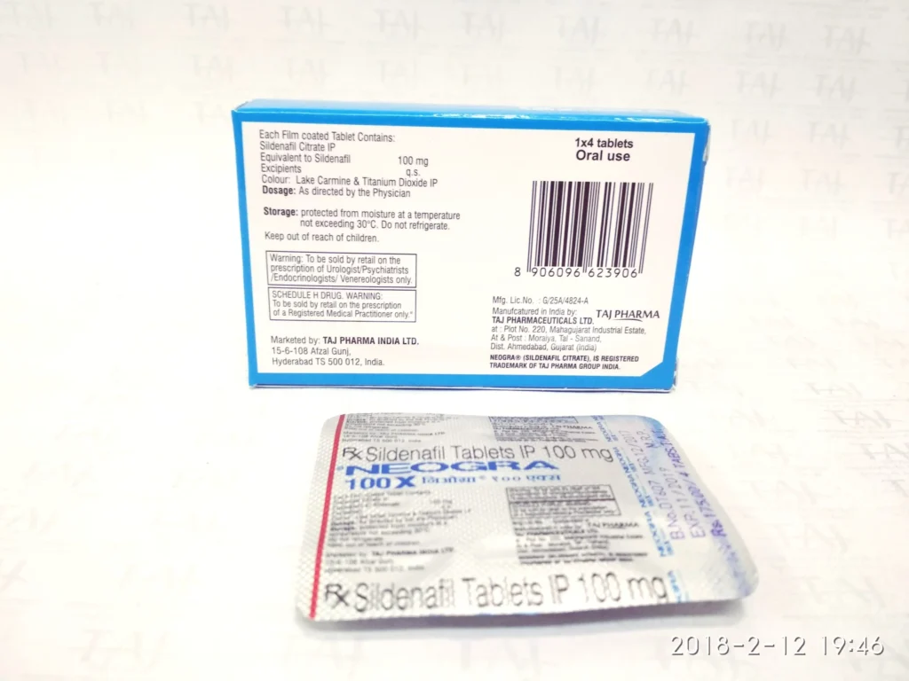 Sildenafil 100mg Tablets Manufacturer Suppliers in India