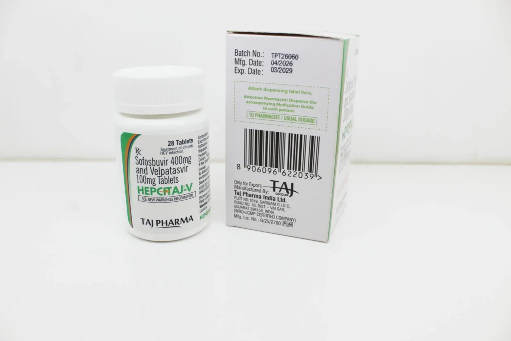 Sofosbuvir 400mg and Velpatasvir 100mg Tablets Manufacturer Supplier in Vapi Gujarat