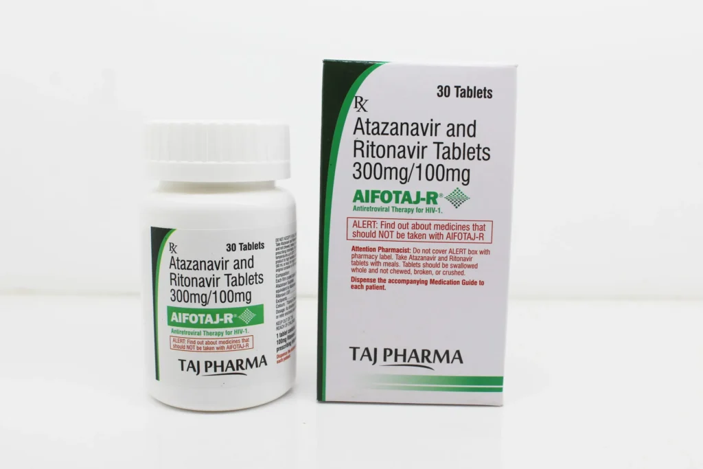 Atazanavir 300mg and Ritonavir 100mg Tablets in India