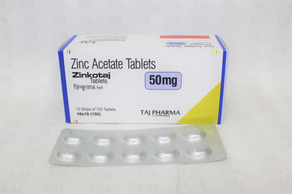 Zinc acetate Tablets 50mg Exporters in India
