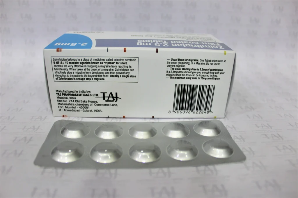 Zolmitriptan Tablets 2.5mg manufacturing companies