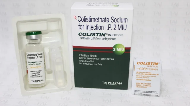 Colistimethate Sodium for Injection IP 2MIU Manufacturers India & Pioneer Exporters