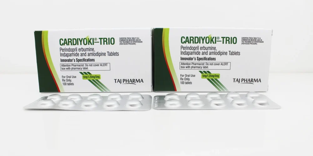 Perindopril erbumine 5mg, Indapamide 1.25mg, Amlodipine 5mg Tablets