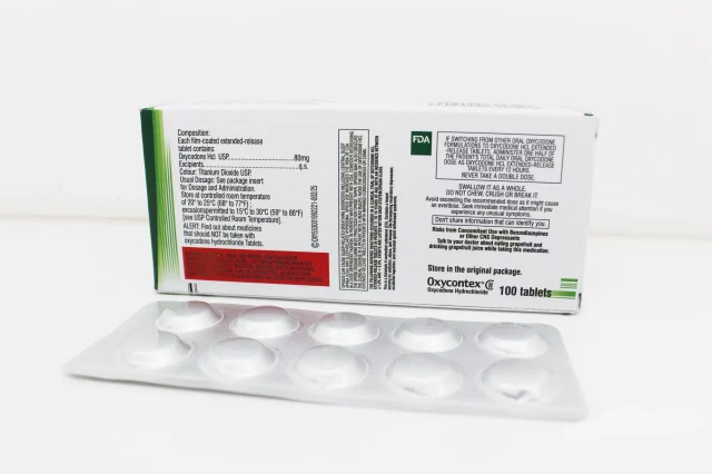 Oxycodone Hydrochloride Extended Release 80mg Tablets