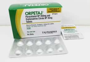 Paracetamol BP 450mg and Orphenadrine Citrate BP 35mg Tablets
