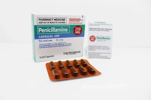 Penicillamine 250mg Capsules