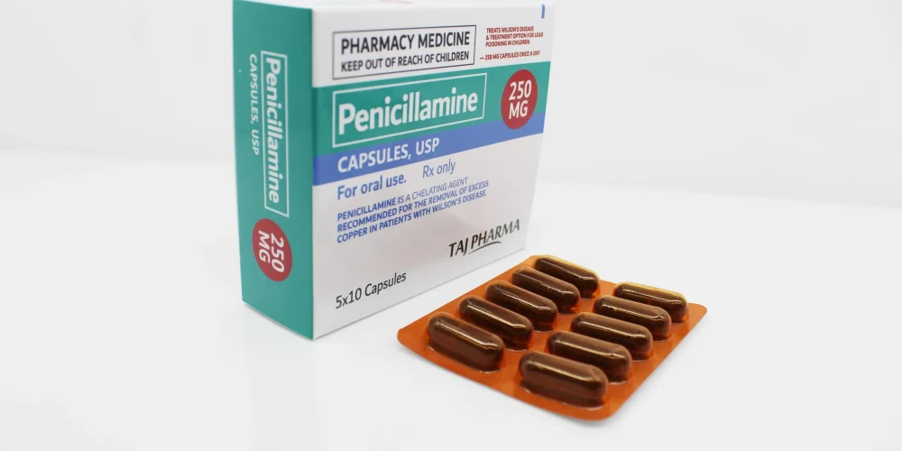 Penicillamine USP 250mg Capsules Manufacturers India, Suppliers