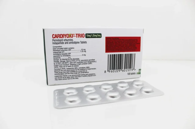 Perindopril erbumine 10mg, Indapamide 1.25mg, Amlodipine 5mg Tablets 