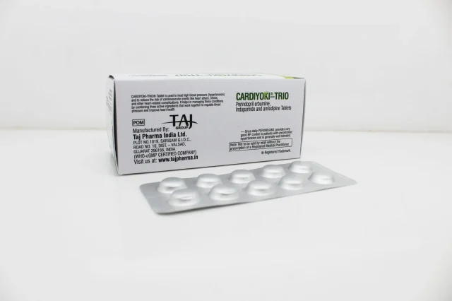 Perindopril erbumine 5mg, Indapamide 1.25mg, Amlodipine 5mg Tablets